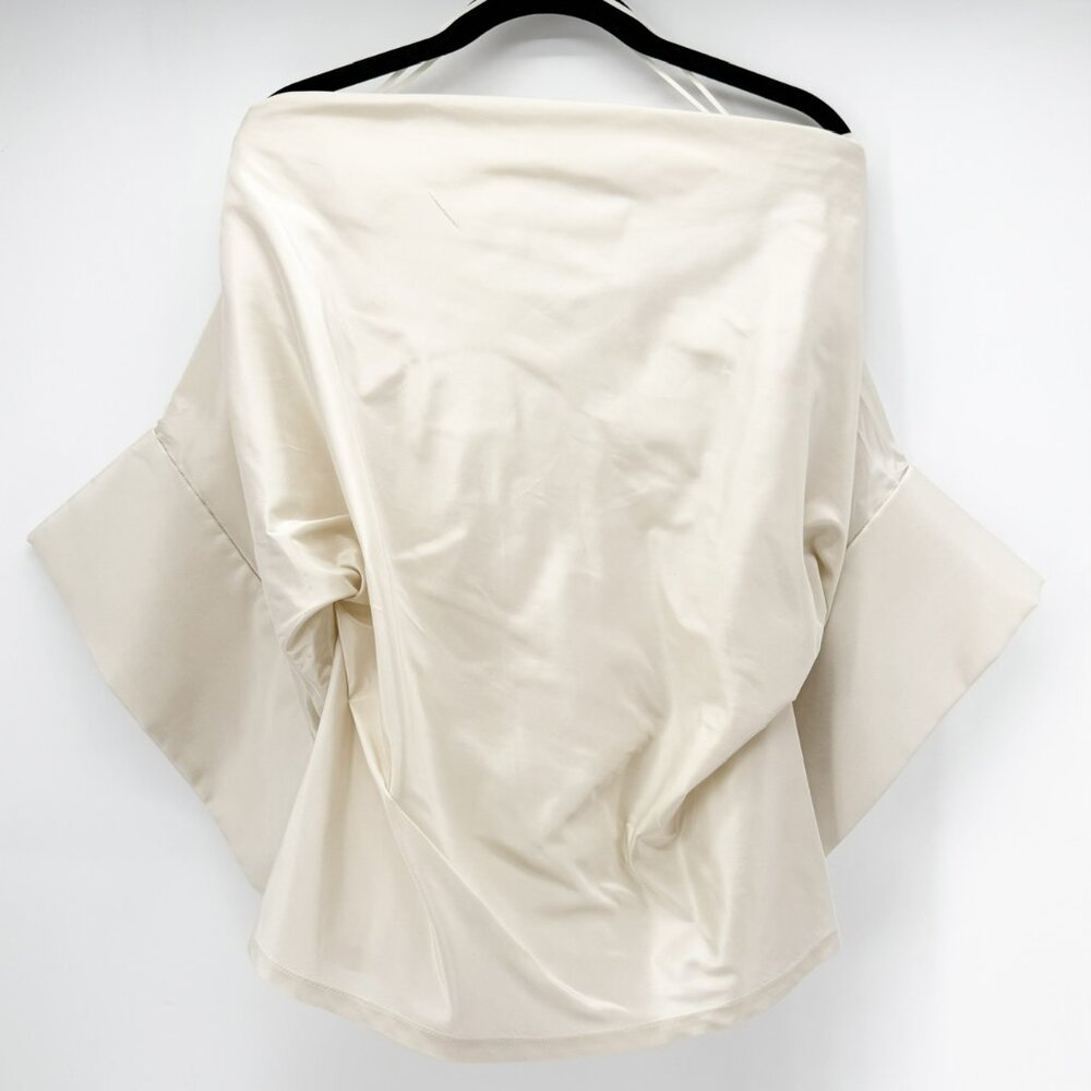 KALLMEYER Norene Top in Silk Taffeta in Ivory NWT M - Picture 3 of 7